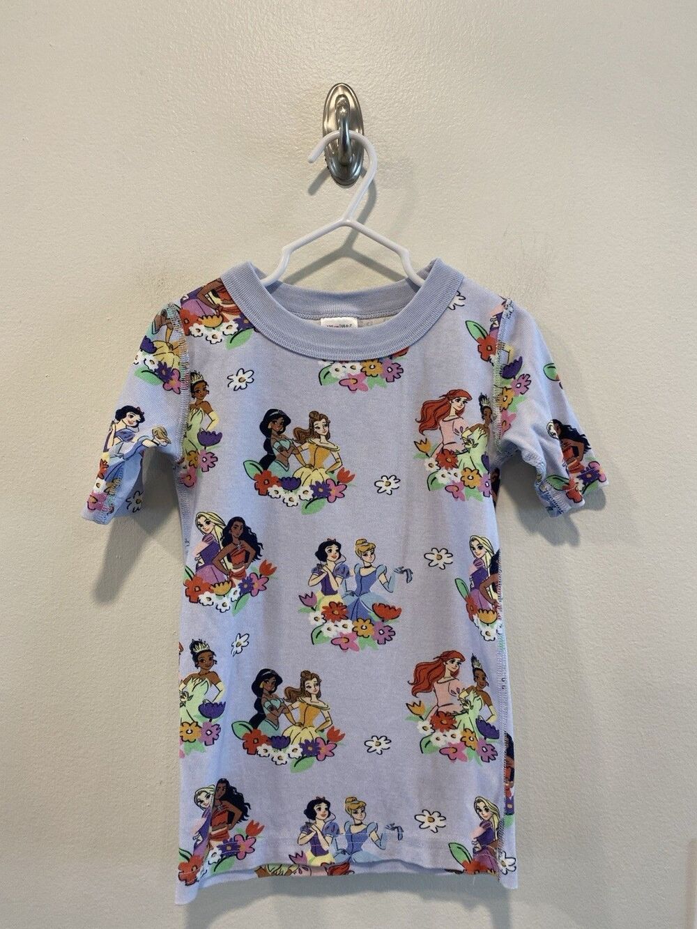 Hanna Andersson HannaJams Short John Pajama Set Disney Princess 120 6-7